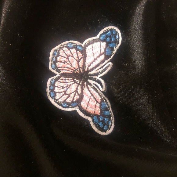 Velvet butterfly halter top - Picture 7 of 8